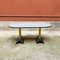 Italian Postmodern Oval Table with Bacterio Texture, 1980s 4