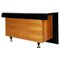 Mid-Century Italian Console Table in Black Wood and Brass by Pierre Cardin, 1980s, Image 1