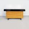 Mid-Century Italian Console Table in Black Wood and Brass by Pierre Cardin, 1980s 2