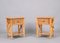 Mid-Century Modern Italian Bamboo Rattan and Wood Bedside Tables, 1980s, Set of 2 14