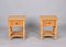 Mid-Century Modern Italian Bamboo Rattan and Wood Bedside Tables, 1980s, Set of 2 11