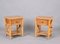 Mid-Century Modern Italian Bamboo Rattan and Wood Bedside Tables, 1980s, Set of 2 13