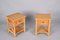Mid-Century Modern Italian Bamboo Rattan and Wood Bedside Tables, 1980s, Set of 2, Image 6