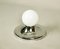 Mid-Century Italian Chromed Metal Light Ball Sconce by Achille Castiglioni for Flos, 1960s 12