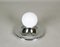 Mid-Century Italian Chromed Metal Light Ball Sconce by Achille Castiglioni for Flos, 1960s, Image 5