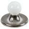 Mid-Century Italian Chromed Metal Light Ball Sconce by Achille Castiglioni for Flos, 1960s, Image 2
