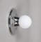 Mid-Century Italian Chromed Metal Light Ball Sconce by Achille Castiglioni for Flos, 1960s, Image 8