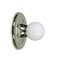 Mid-Century Italian Chromed Metal Light Ball Sconce by Achille Castiglioni for Flos, 1960s, Image 3