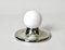 Mid-Century Italian Chromed Metal Light Ball Sconce by Achille Castiglioni for Flos, 1960s 15