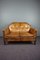 Antique Two-Seat Sofa in Sheepskin Leather, Image 1