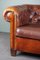 Chesterfield Two-Seater Sofa in Sheepskin Leather, Image 2