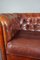 Chesterfield Two-Seater Sofa in Sheepskin Leather 6
