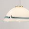 White Murano Glass Suspension Lamp with Turquoise and Black Hot Applications, 1980s 9