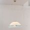 Lampada a sospensione grande in vetro di Murano bianco e nero, anni '80, Immagine 3