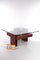 Brutalist French Teak with Glass Top Coffee Table, 1970s, Image 14