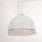 White Murano Glass Milk with Blue Red Murrine Suspension Lamp, 1980s 8