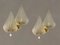 Midcentury Italian Murano Glass Leaf Sconces, Set of 2, Image 2