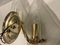 Midcentury Italian Murano Glass Leaf Sconces, Set of 2 7