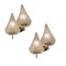 Midcentury Italian Murano Glass Leaf Sconces, Set of 2 8