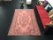 Modern and Traditional Hot Pink Wool Area Rug, Image 1