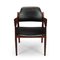 No. 62a Desk Chair in Rosewood & Black Leather by Arne Vodder for Sibast, 1960s 1