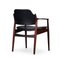 No. 62a Desk Chair in Rosewood & Black Leather by Arne Vodder for Sibast, 1960s, Image 3