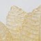 Applique grande in vetro di Murano dorato con 5 foglie ambrate, Immagine 7