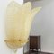 Große Murano Gold Glas Struktur Applikation mit 5 bernsteinfarbenen Blättern 6
