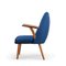 Fauteuil Mid-Century Bleu, Danemark, 1960s 7