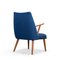 Poltrona Mid-Century blu, Danimarca, anni '60, Immagine 4