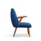 Fauteuil Mid-Century Bleu, Danemark, 1960s 3