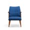 Mid-Century Danish Blue Armchair, 1960s 1