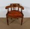 Louis Philippe Era Massive Walnut Office Chair 13