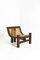 Italian Wood & Cane Easy Chair by Ferdinando Meccani in Wood, 1960s 1