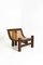 Italian Wood & Cane Easy Chair by Ferdinando Meccani in Wood, 1960s, Image 1
