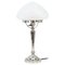 Art Deco Austrian Nickel Plated Table Lamp, 1920s, Image 1