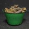 Antique Green Enamelled Bin 2