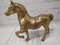 Vintage French Art Deco Horses Figures in Brass, Set of 2 5