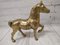 Vintage French Art Deco Horses Figures in Brass, Set of 2 3
