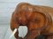 Indischer Vintage Elefant aus Massivholz 7