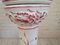 Vintage Majolica Glazed Plant Stand with Pink White Decorative 7
