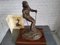 Vintage Art Deco Skiing Statue in Bronze, Image 3