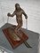 Vintage Art Deco Skiing Statue in Bronze, Image 1