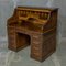 Edwardian Oak Roll Top Desk, Image 14