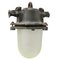 Industrial Gray Cast Iron Frosted Glass Pendant Lamp 1