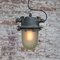 Industrial Gray Cast Iron Frosted Glass Pendant Lamp 5