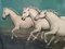 Galloping Horses Painting, 1970s, Oil on Lacquered Panel, Framed 6