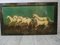 Galloping Horses Painting, 1970s, Oil on Lacquered Panel, Framed 2