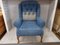 Mid-Century Buttoned Wingback Armchair 1