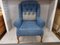 Mid-Century Buttoned Wingback Armchair, Image 1